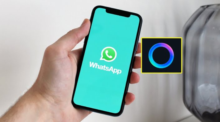 WhatsApp añadió un círculo azul en los chats que abre un chatbot de IA de Meta