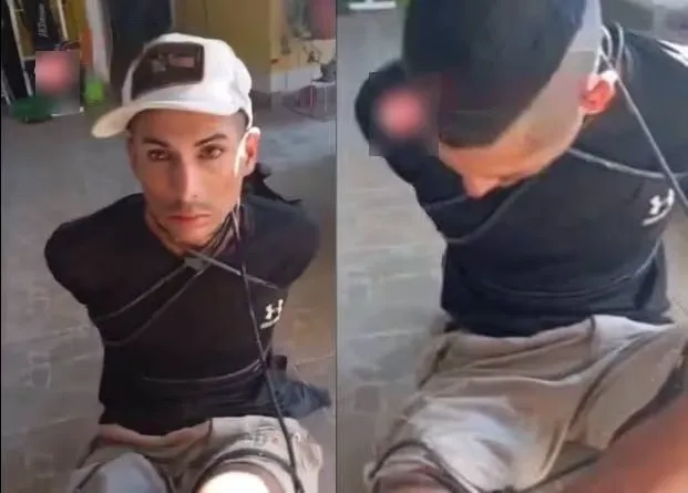 Santiago del Estero: hombre encontró un ladrón en su casa, lo ató con cables y lo grabó pidiendo disculpas