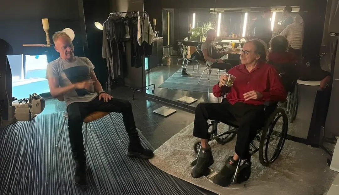 Charly García visitó a Sting, exlíder de The Police, en los camerines antes de su show durante la gira «Sting 3.0»