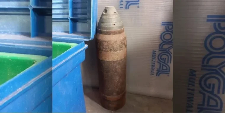 Santa Fe: hallaron en un armario de limpieza un proyectil con carga explosiva en una escuela