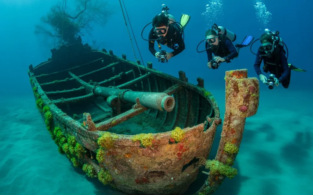 Hallan bajo el agua, frente a Madagascar, un barco saqueado por piratas hace 300 años.