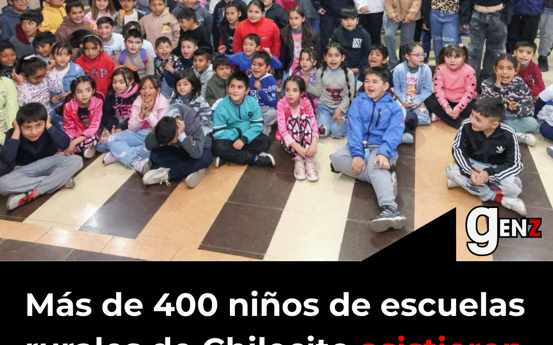 Más de 400 niños de escuelas rurales de Chilecito asistieron a funciones de cine en el Shopping Vieja Terminal