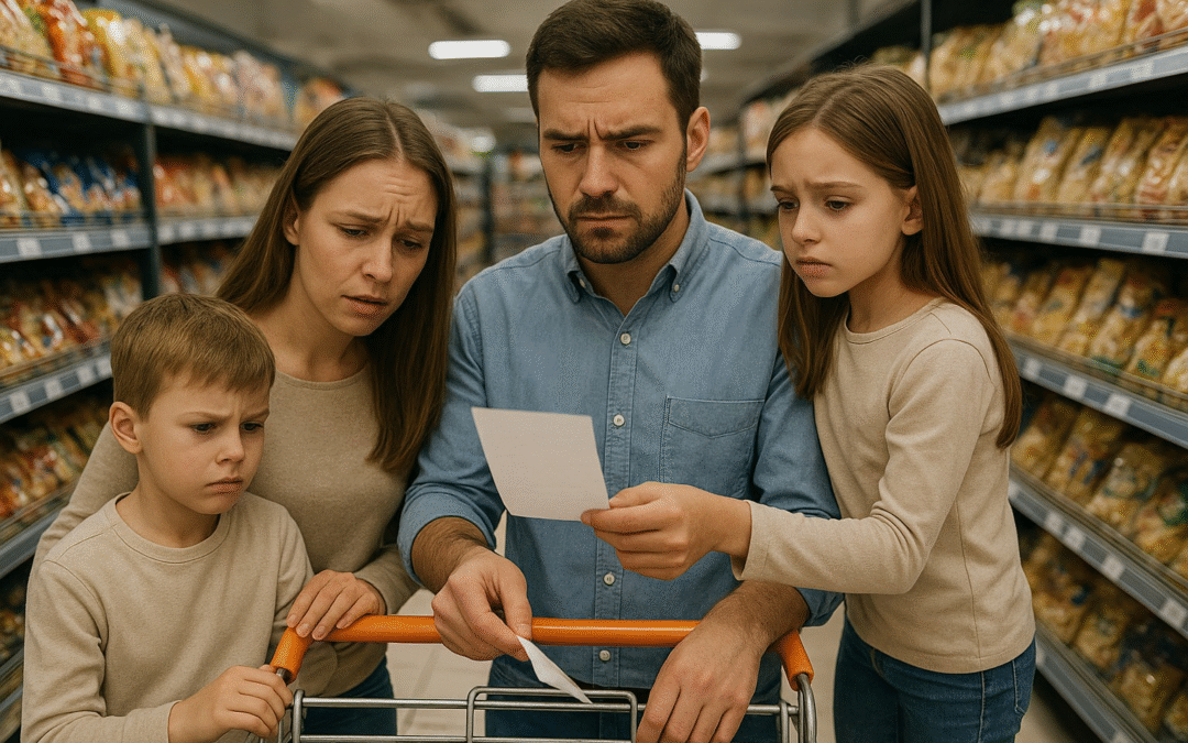 Una familia de 4 necesitó $1.149.353 en julio para no ser pobre, pero el salario mínimo fue de $317.800