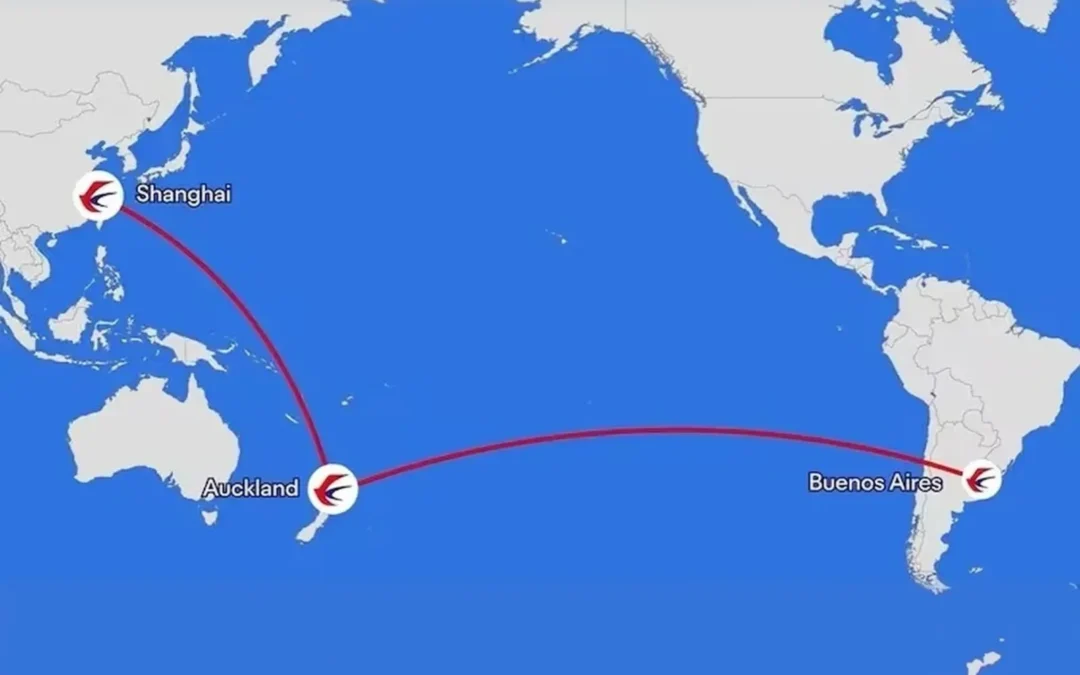 Buenos Aires tendrá el vuelo más largo del mundo: 29 horas a Shanghái