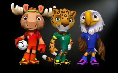 La FIFA presentó las mascotas del Mundial 2026: un águila, un alce y un jaguar