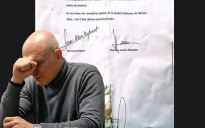 La Policía encontró en la casa de Machado una copia del contrato de 1 millón de dólares: estaba roto en la basura