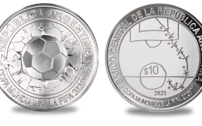 El Banco Central lanzó una moneda del Mundial 2026 con homenaje al gol a Inglaterra