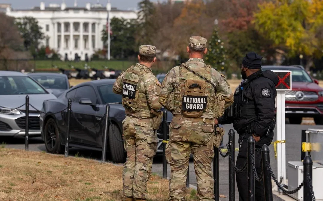 Dos soldados de la Guardia Nacional murieron baleados a metros de la Casa Blanca: Un sospechoso quedó detenido