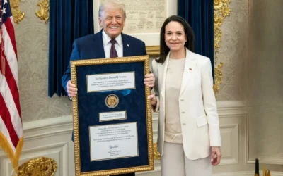 Trump confirmó que Machado le llevó su medalla del Nobel de la Paz en la Casa Blanca