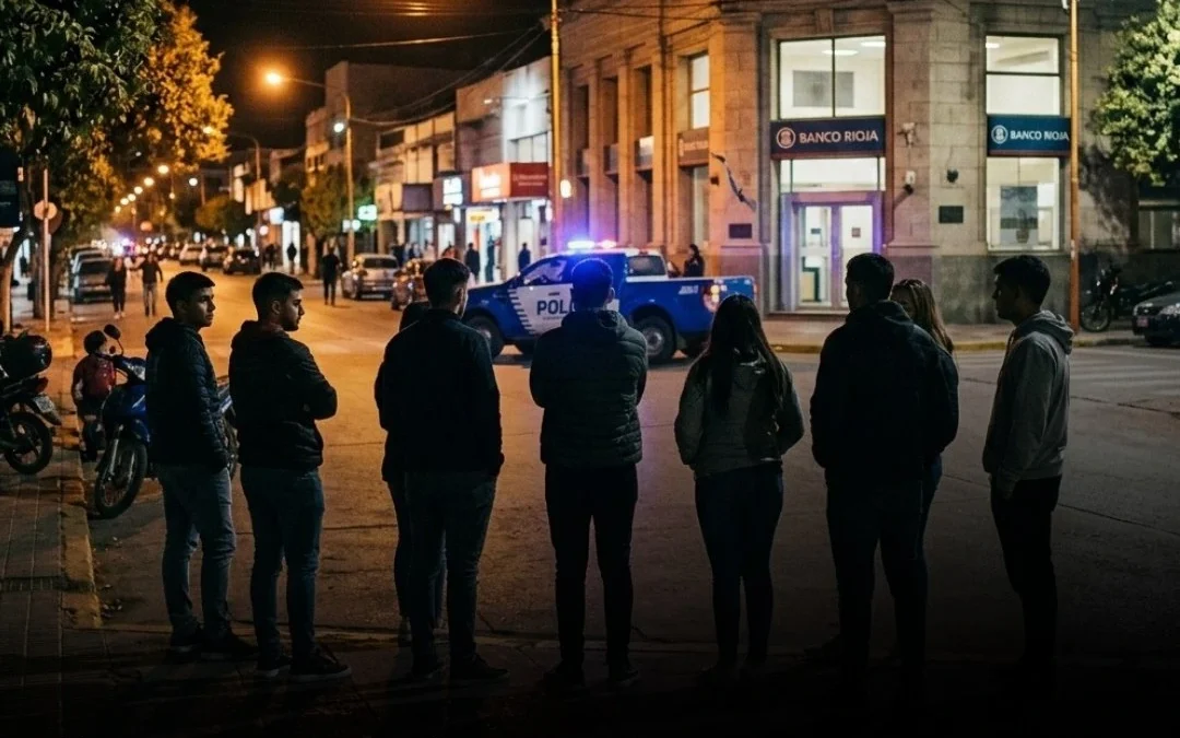 Susto en el centro de Chepes: un niño de 3 años fue atropellado frente al Banco Rioja y sufrió lesiones leves