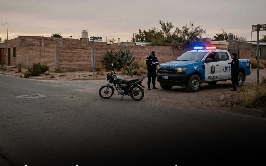 Violencia en Famatina: Detuvieron a un hombre por atacar a piedrazos a una motociclista