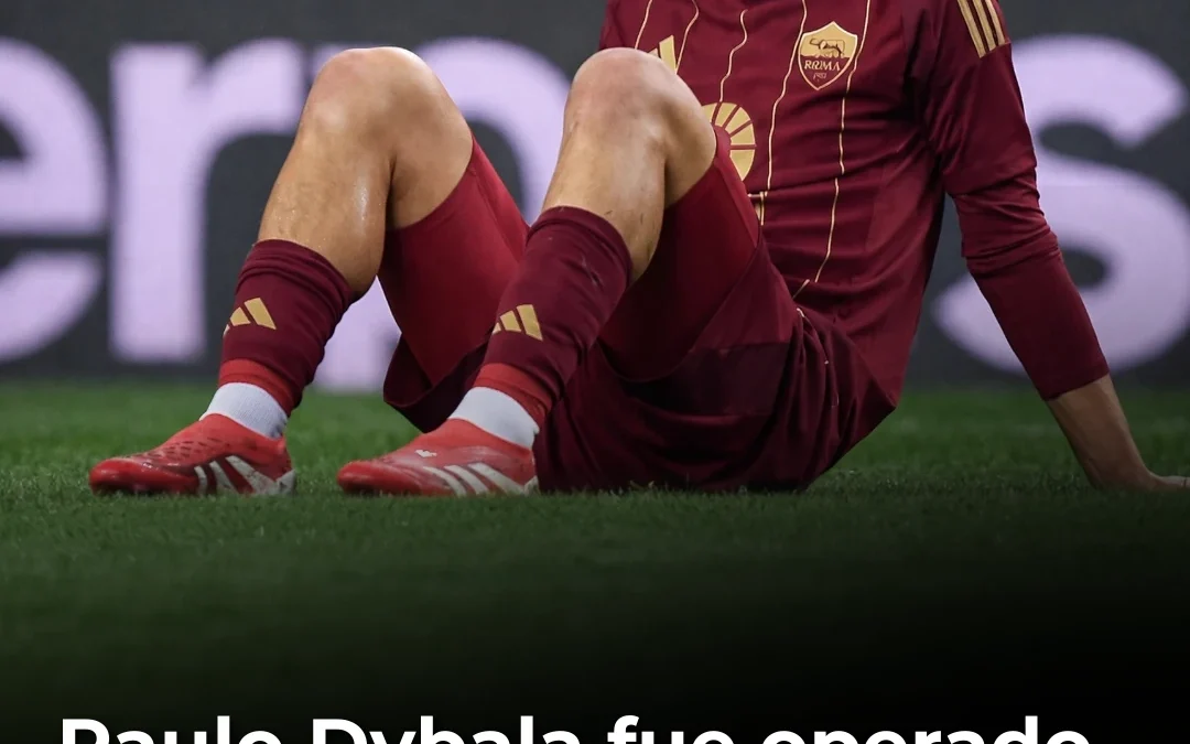 Paulo Dybala fue operado de la rodilla izquierda y estará al menos 45 días sin poder jugar