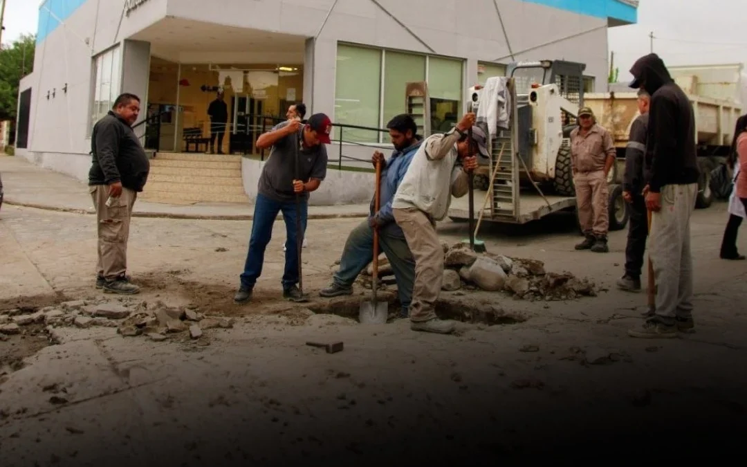 Chilecito: Inician obras de bacheo y hormigonado en calle 19 de Febrero