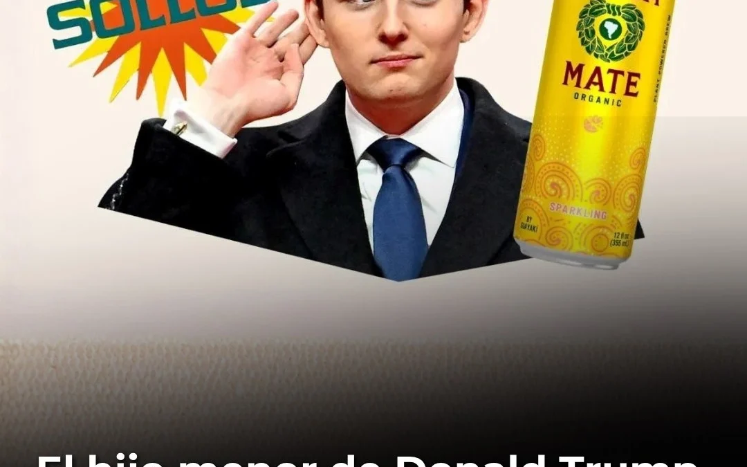 El hijo menor de Donald Trump se lanzó como empresario con una bebida a base de yerba mate