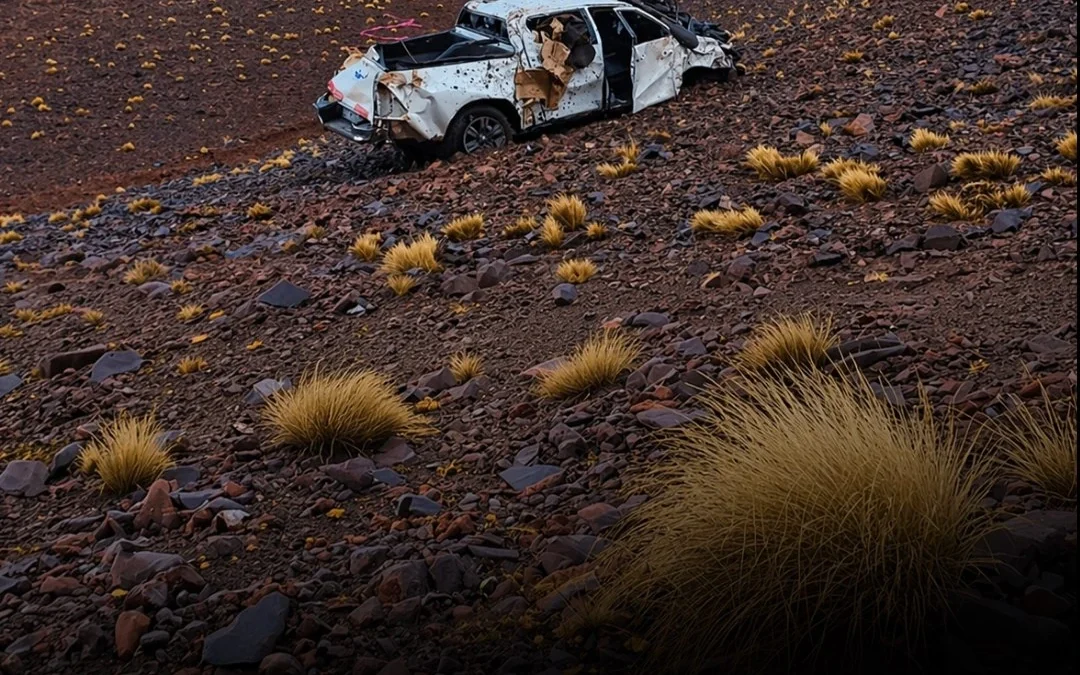 Accidente en la precordillera riojana: una camioneta minera volcó y hubo heridos leves