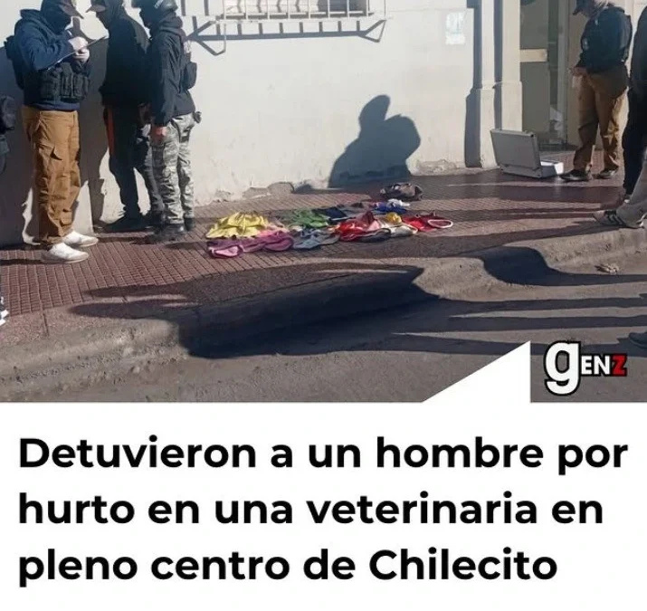 Detuvieron a un hombre por hurto en una veterinaria en pleno centro de Chilecito