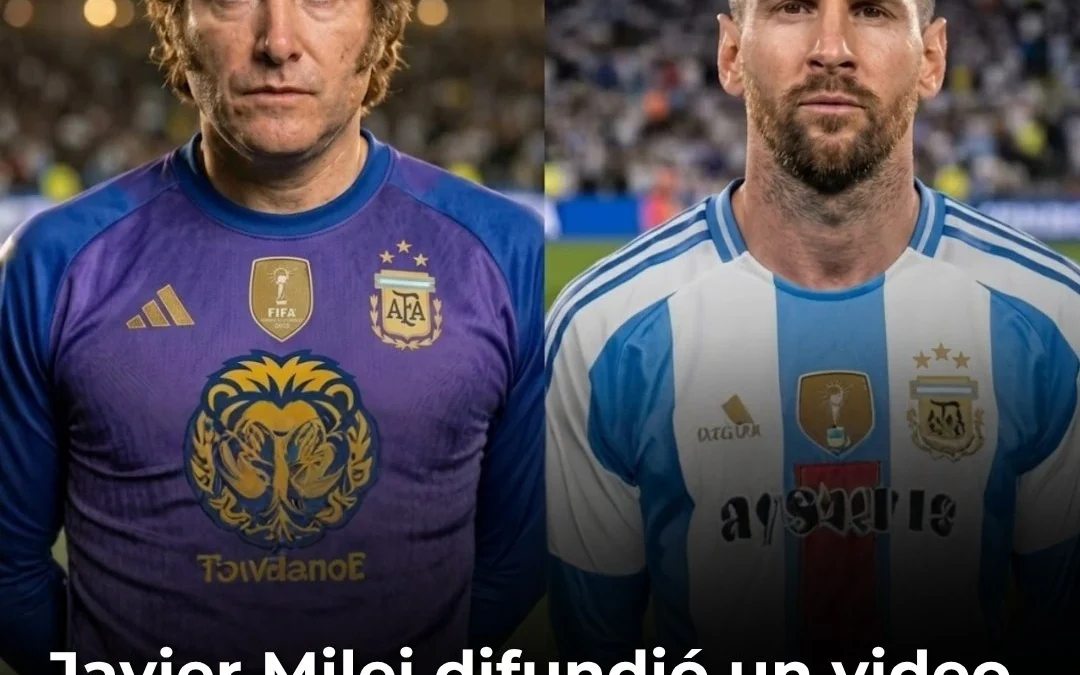 Javier Milei difundió un video donde juega al fútbol con Messi para enfrentar al comunismo