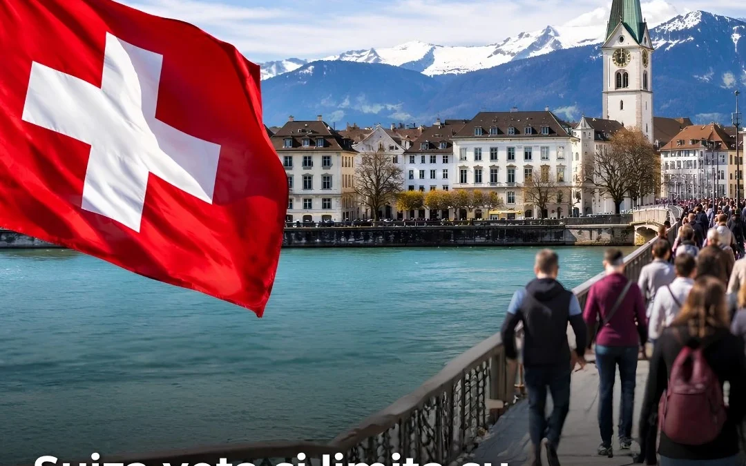 Suiza vota si limita su población a 10 millones de habitantes y podría endurecer la inmigración