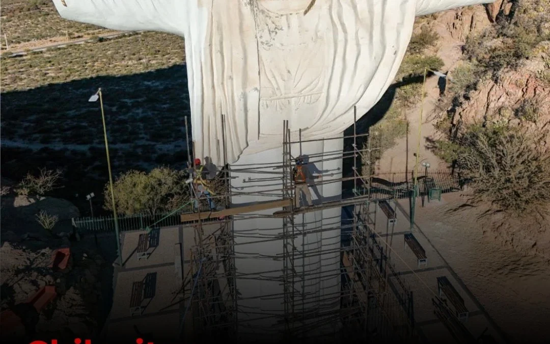 Chilecito: Mejoran la iluminación y iniciaron obras para renovar el Cristo de Portezuelo
