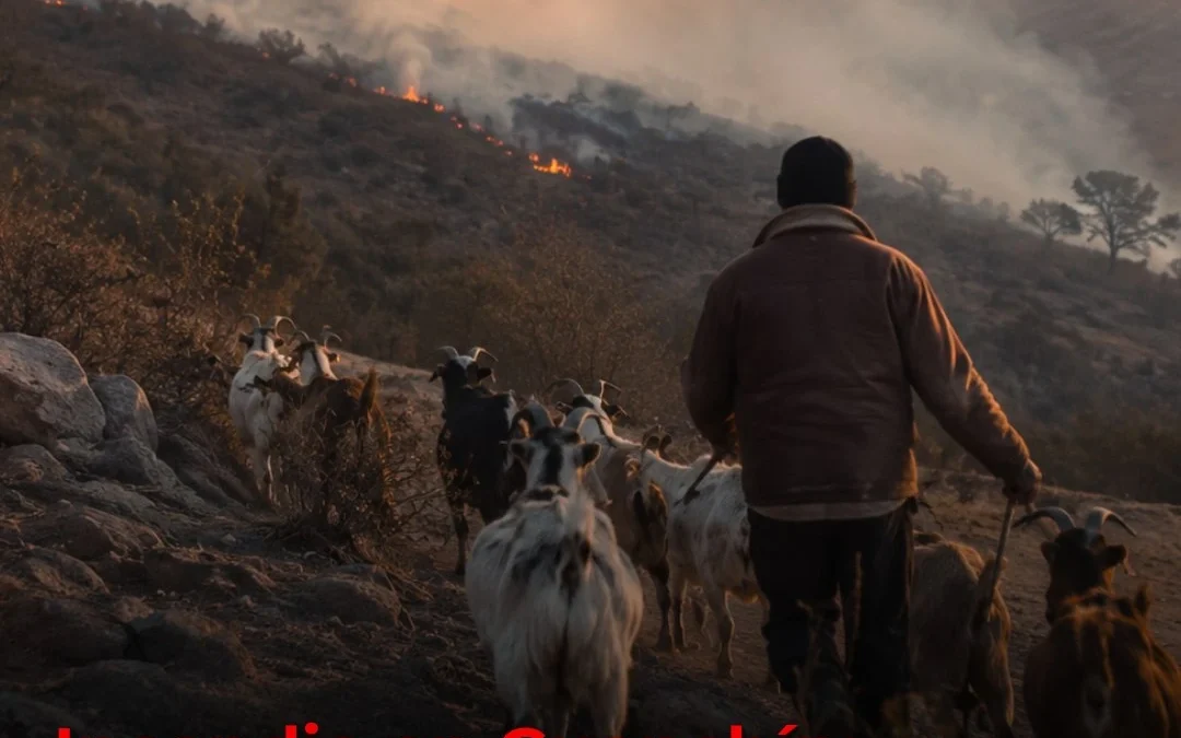 Incendio en Guanchín: Puesteros enfrentan el fuego con lo que tienen y piden agua y alimentos