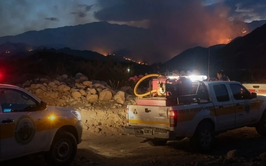Chilecito: Eran buscados en plena zona del incendio y aparecieron sanos horas después