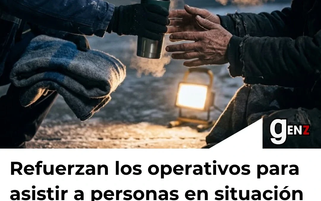 Refuerzan los operativos para asistir a personas en situación de calle por el frío extremo