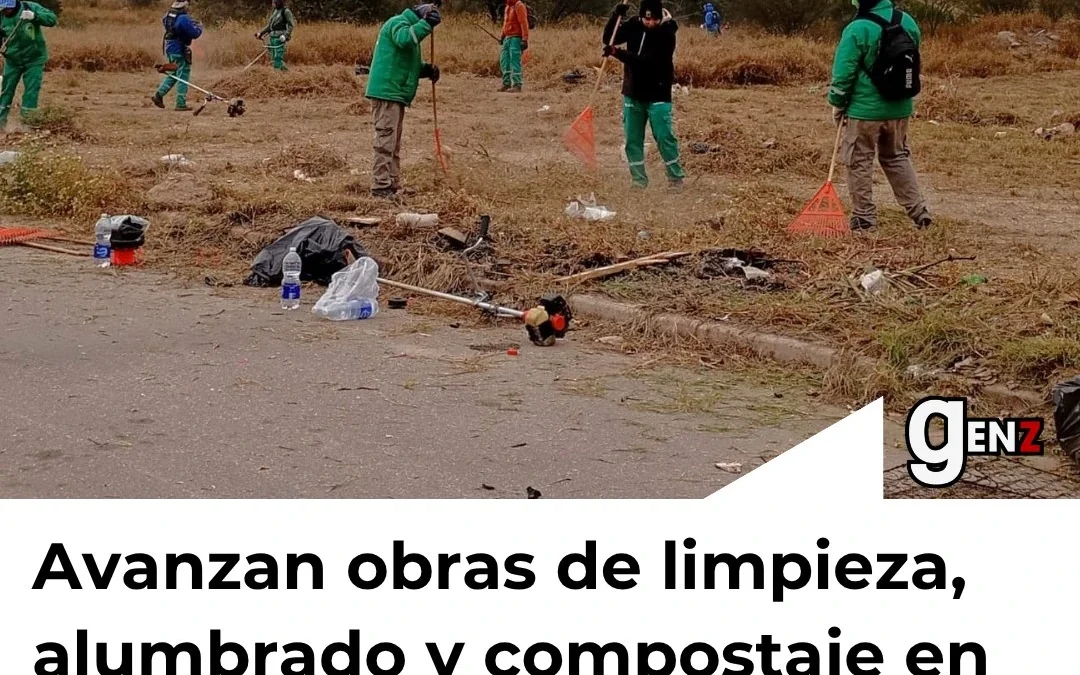Avanzan obras de limpieza, alumbrado y compostaje en seis barrios de La Rioja