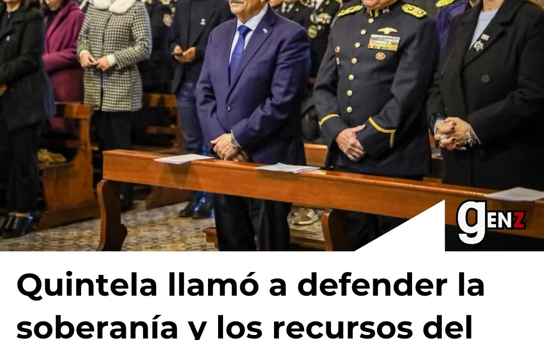 Quintela llamó a defender la soberanía y los recursos del país en el acto por el 9 de Julio