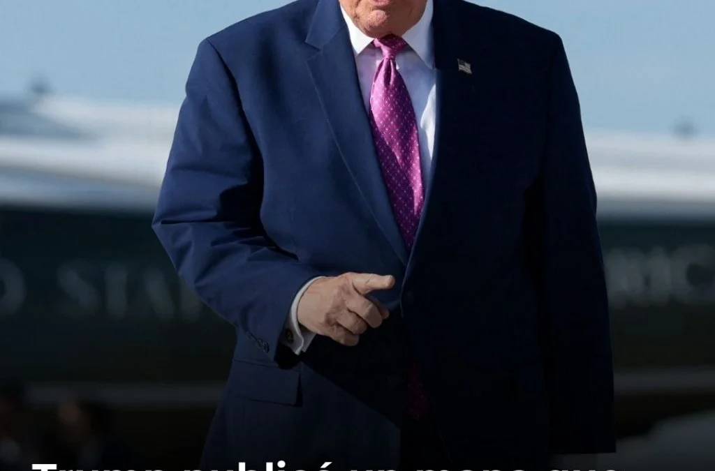 Trump publicó un mapa que presenta al estrecho de Ormuz como &ldquo;nuevo territorio&rdquo; de EE.UU.