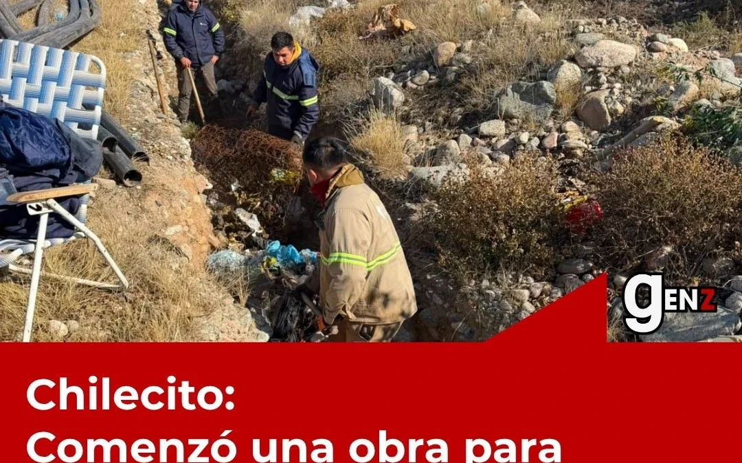 Comenzó una obra para ampliar el servicio de agua potable en el barrio San Jorge de Chilecito