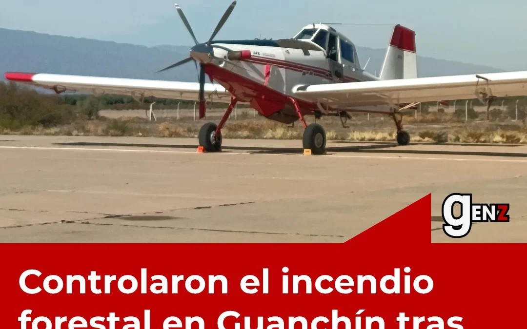 Controlaron el incendio forestal en Guanchín tras varios días de operativo