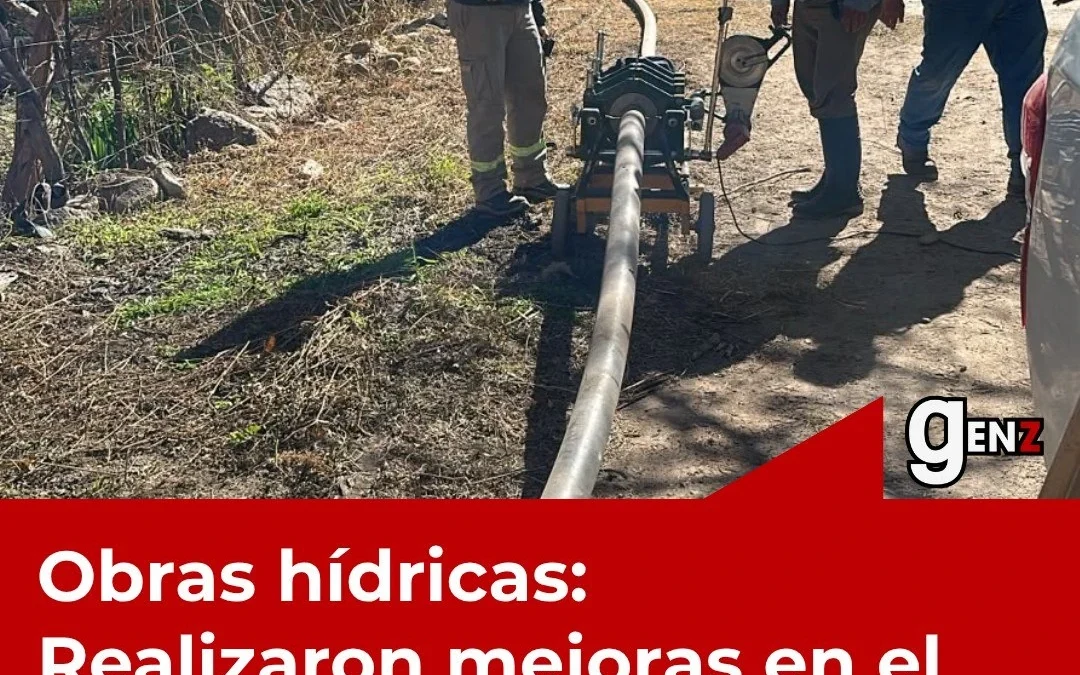 Obras hídricas: Realizaron mejoras en el sistema de agua potable de Aminga