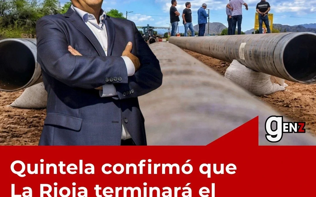 Quintela confirmó que La Rioja terminará el gasoducto a Chilecito con fondos provinciales