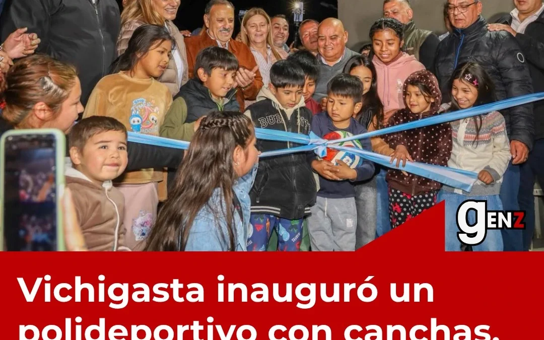 Vichigasta inauguró un polideportivo con canchas, juegos y espacios para toda la comunidad