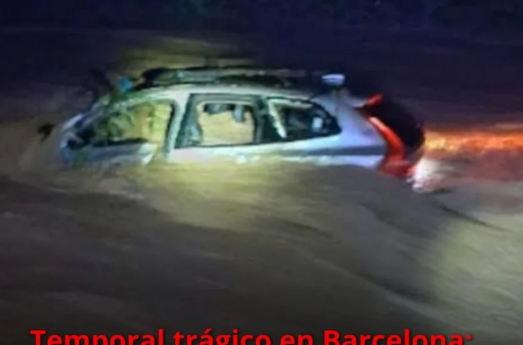 Temporal trágico en Barcelona: hallaron muerto a un automovilista arrastrado por un arroyó
