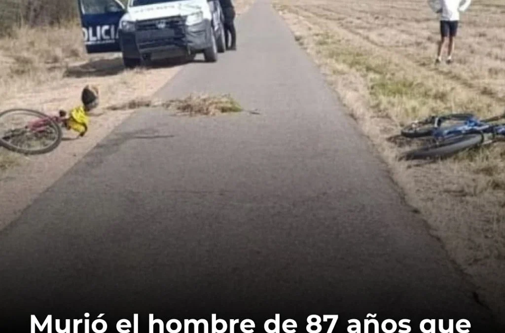 Murió el hombre de 87 años que había resultado gravemente herido en un accidente ocurrido en Chamical
