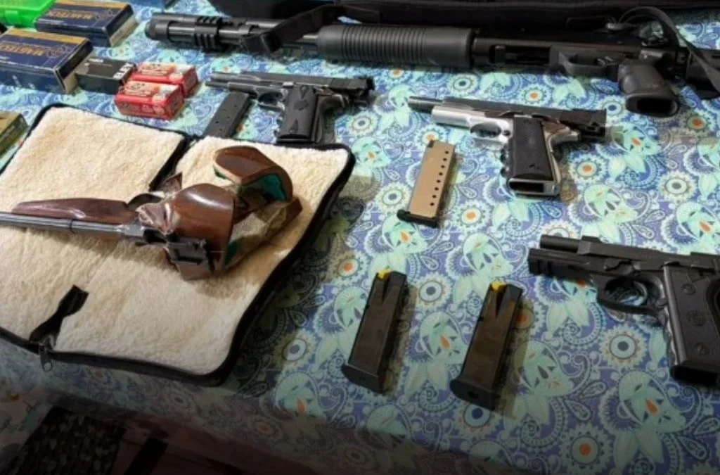 La Rioja: Allanaron una vivienda por amenazas y encontraron seis armas y más de 450 municiones