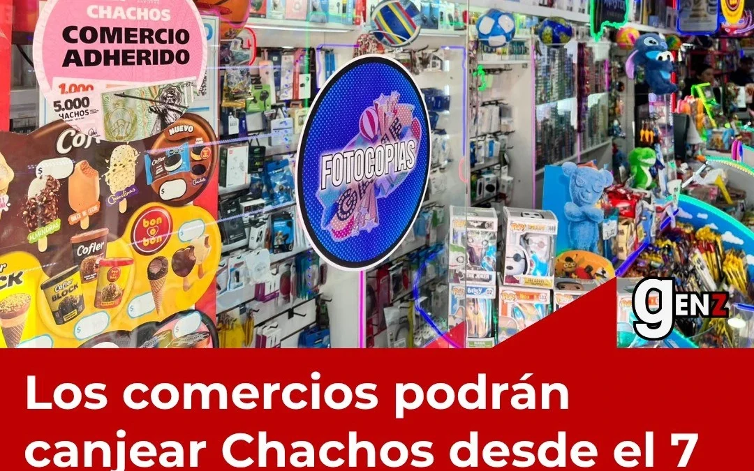 Los comercios podrán canjear Chachos desde el 7 de septiembre en toda la provincia