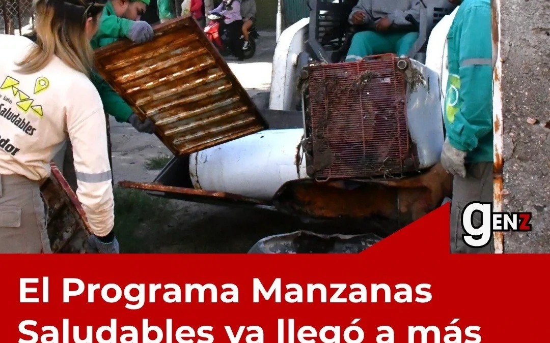 Manzanas Saludables ya llegó a 140 manzanas y más de 2.400 hogares con operativos de limpieza