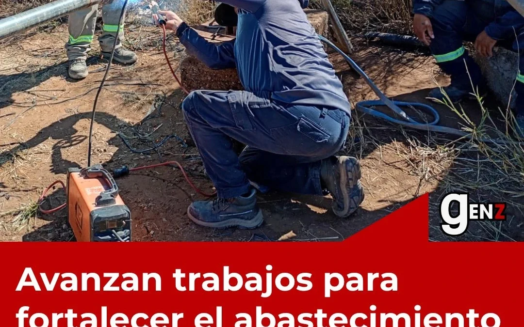 Avanzan trabajos para fortalecer el abastecimiento de agua en localidades del interior riojano