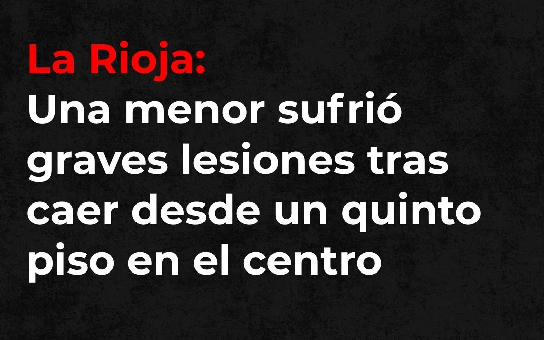 Una menor sufrió graves lesiones tras caer desde un quinto piso en el centro