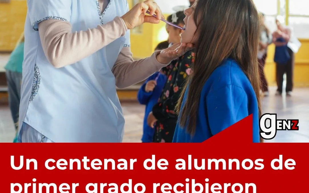 Un centenar de alumnos de primer grado recibieron atención odontológica en una escuela de La Rioja