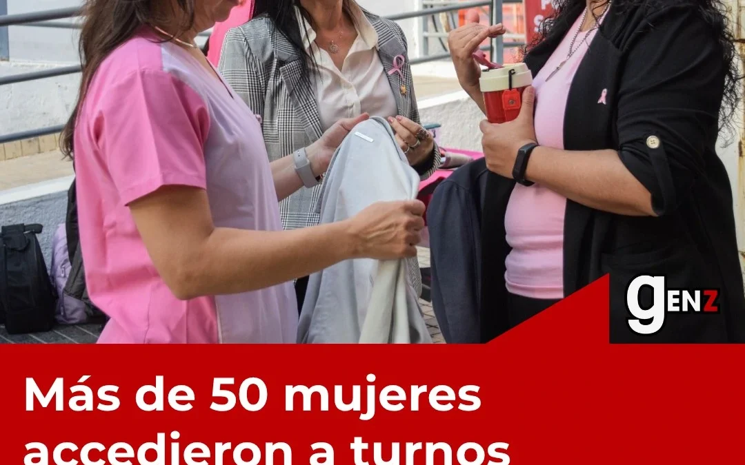 Más de 50 mujeres accedieron a turnos gratuitos para mamografías y controles ginecológicos